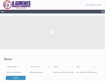 Tablet Screenshot of gimenesimoveis.com.br